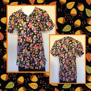 Candy Corn Scrub Top